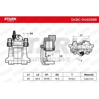 Bremssattel Stark SKBC-0460588 SKBC-0460588 - foto 6