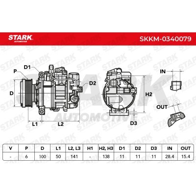 Kompressor, Klimaanlage SKKM-0340079 - foto 7