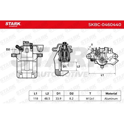 Bremssattel Stark SKBC-0460440 SKBC-0460440 - foto 3