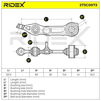 Querlenker RIDEX 273C0073 273C0073 - foto 4