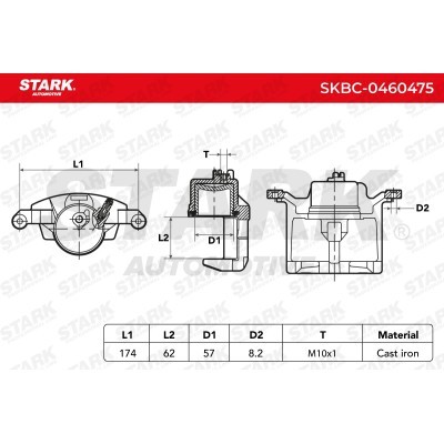 Bremssattel Stark SKBC-0460475 SKBC-0460475 - foto 7