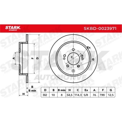 Bremsscheibe Stark SKBD-0023971 SKBD-0023971 - foto 6