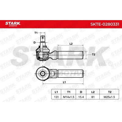 Spurstangenkopf Stark SKTE-0280331 SKTE-0280331 - foto 6