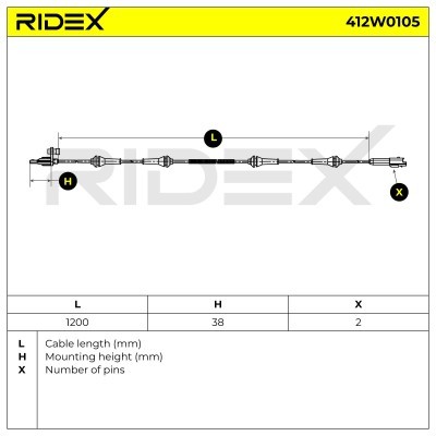 ABS Sensor RIDEX 412W0105 412W0105 - foto 6