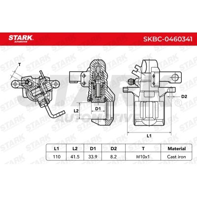 Bremssattel Stark SKBC-0460341 SKBC-0460341 - foto 4