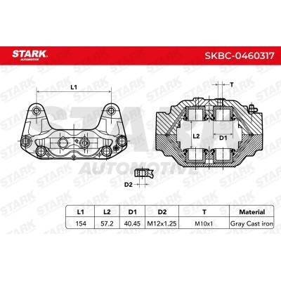 Bremssattel Stark SKBC-0460317 SKBC-0460317 - foto 7
