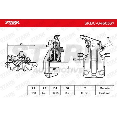 Bremssattel Stark SKBC-0460337 SKBC-0460337 - foto 3