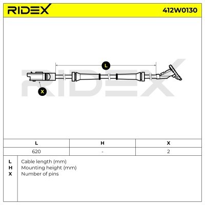 ABS Sensor RIDEX 412W0130 412W0130 - foto 5
