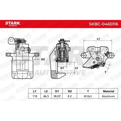 Bremssattel Stark SKBC-0460116 SKBC-0460116 - foto 6