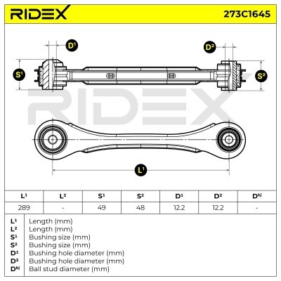 Querlenker RIDEX 273C1645 273C1645 - foto 7