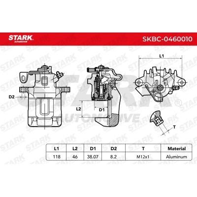 Bremssattel Stark SKBC-0460010 SKBC-0460010 - foto 4