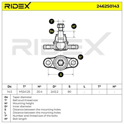 Traggelenk RIDEX 2462S0143 2462S0143 - foto 6