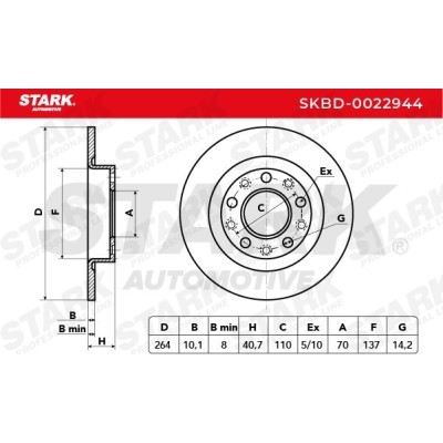 Bremsscheibe Stark SKBD-0022944 SKBD-0022944 - foto 5