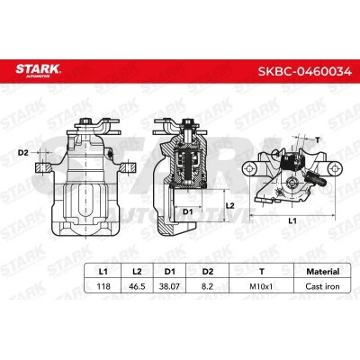 Bremssattel Stark SKBC-0460034 SKBC-0460034 - foto 3