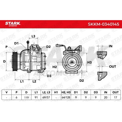 Kompressor, Klimaanlage SKKM-0340145 - foto 6