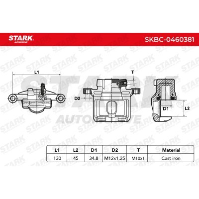Bremssattel Stark SKBC-0460381 SKBC-0460381 - foto 6