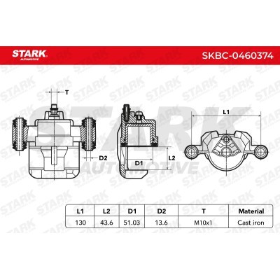 Bremssattel Stark SKBC-0460374 SKBC-0460374 - foto 5