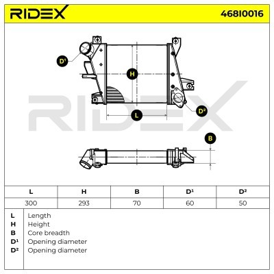 Ladeluftkühler RIDEX 468I0016 468I0016 - foto 5