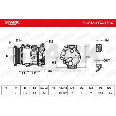Kompressor, Klimaanlage SKKM-0340354 - foto 8