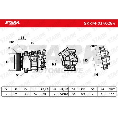 Kompressor, Klimaanlage SKKM-0340284 - foto 7