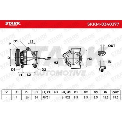 Kompressor, Klimaanlage SKKM-0340377 - foto 7
