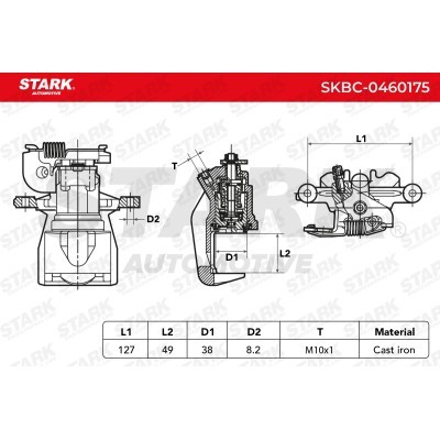 Bremssattel Stark SKBC-0460175 SKBC-0460175 - foto 4