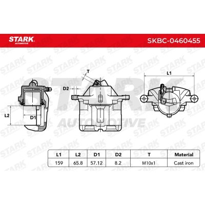 Bremssattel Stark SKBC-0460455 SKBC-0460455 - foto 6