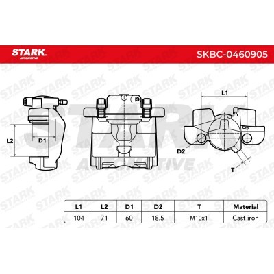 Bremssattel Stark SKBC-0460905 SKBC-0460905 - foto 6