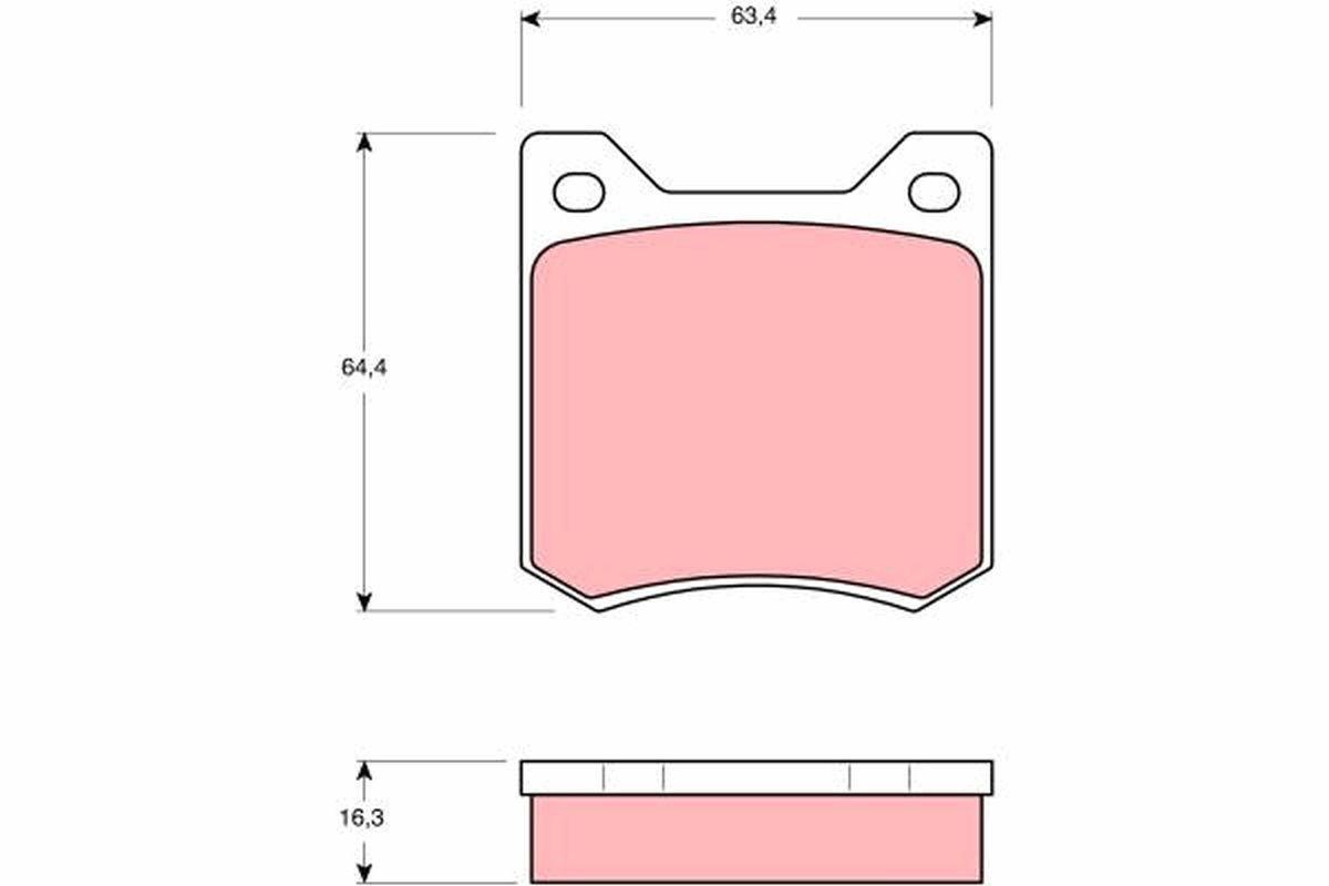 Bremsbeläge Satz TRW GDB550 GDB550 - foto 1