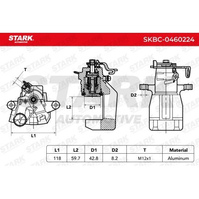 Bremssattel Stark SKBC-0460224 SKBC-0460224 - foto 6