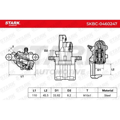 Bremssattel Stark SKBC-0460247 SKBC-0460247 - foto 3