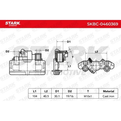 Bremssattel Stark SKBC-0460369 SKBC-0460369 - foto 3