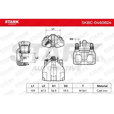 Bremssattel Stark SKBC-0460824 SKBC-0460824 - foto 6