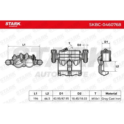 Bremssattel Stark SKBC-0460768 SKBC-0460768 - foto 5