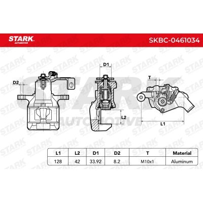 Bremssattel Stark SKBC-0461034 SKBC-0461034 - foto 7