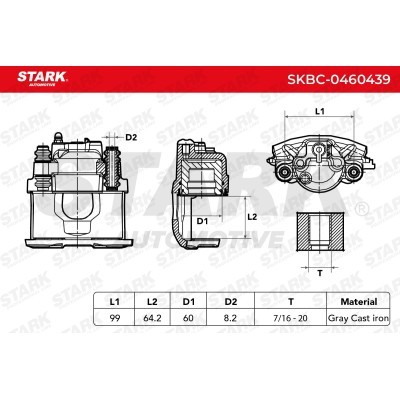 Bremssattel Stark SKBC-0460439 SKBC-0460439 - foto 5