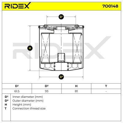 Ölfilter RIDEX 7O0148 7O0148 - foto 5