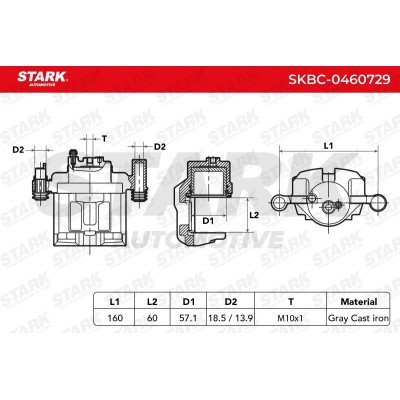 Bremssattel Stark SKBC-0460729 SKBC-0460729 - foto 4