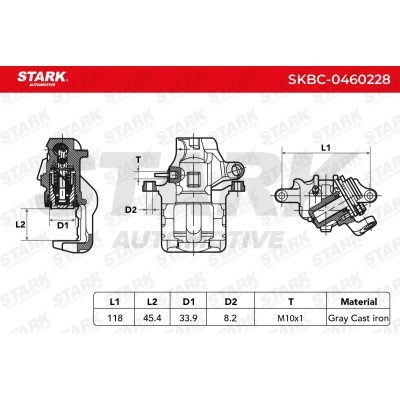 Bremssattel Stark SKBC-0460228 SKBC-0460228 - foto 5