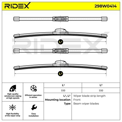 Wischblatt RIDEX 298W0414 298W0414 - foto 6