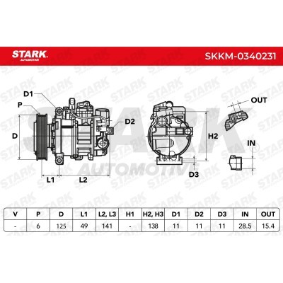 Kompressor, Klimaanlage SKKM-0340231 - foto 5