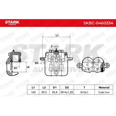 Bremssattel Stark SKBC-0460334 SKBC-0460334 - foto 3
