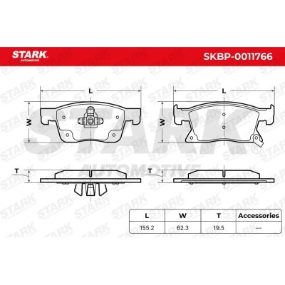 Bremsbeläge Satz Stark SKBP-0011766 SKBP-0011766 - foto 5