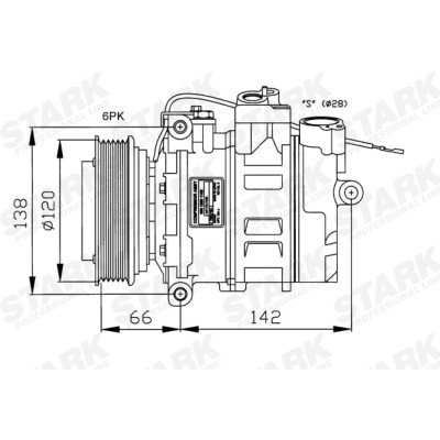Kompressor, Klimaanlage SKKM-0340022 - foto 3