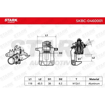 Bremssattel Stark SKBC-0460001 SKBC-0460001 - foto 7