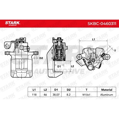 Bremssattel Stark SKBC-0460311 SKBC-0460311 - foto 6
