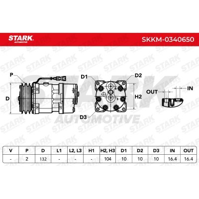Kompressor, Klimaanlage SKKM-0340650 - foto 5