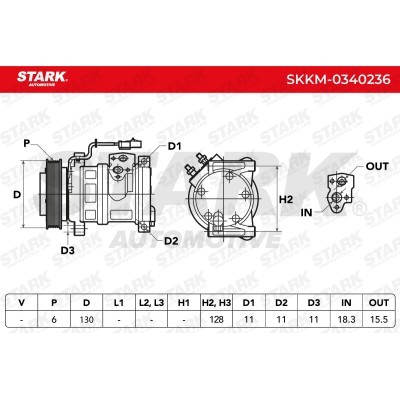 Kompressor, Klimaanlage SKKM-0340236 - foto 7