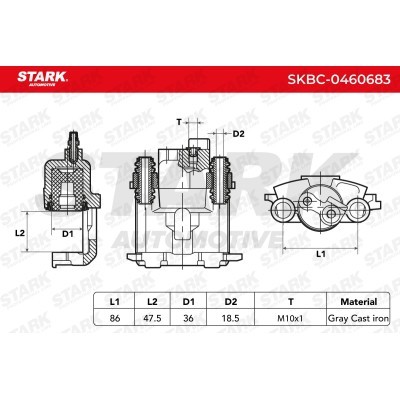 Bremssattel Stark SKBC-0460683 SKBC-0460683 - foto 5