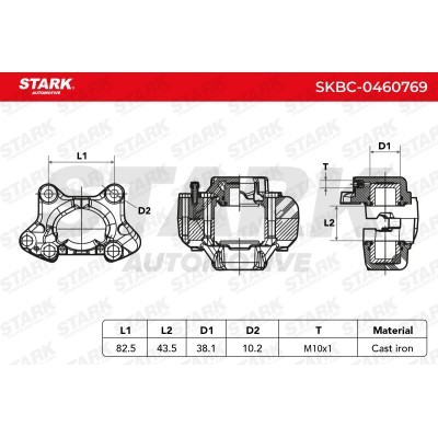 Bremssattel Stark SKBC-0460769 SKBC-0460769 - foto 6
